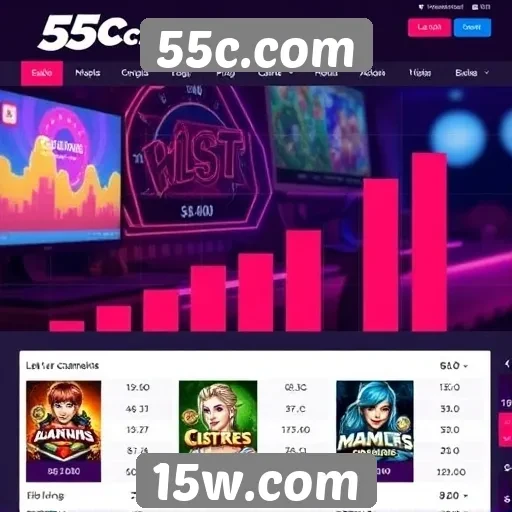 Análise da popularidade do site 55c.com entre jogadores